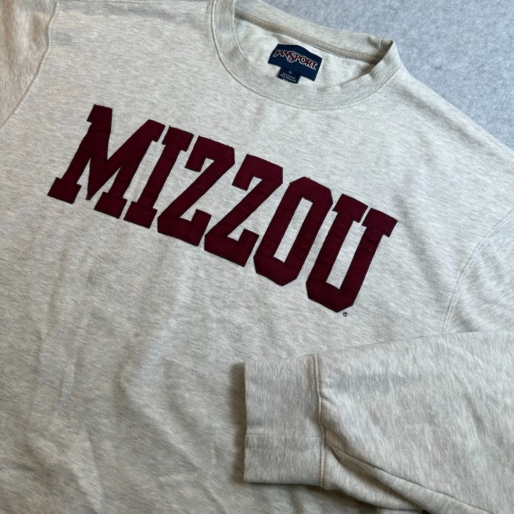 JanSport University Missouri Tigers Sweatshirt Mens XL Mizzou Crewneck Heather